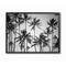 Stupell Industries Palm Trees Skyline Wall Art in Black Frame